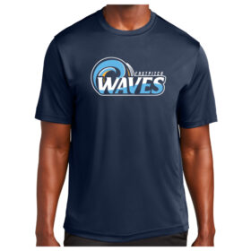 Waves Fastpitch - Navy Printed Performance Tee (ST350)