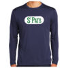 St. Pats Hockey - Navy Longsleeve Printed Performance Tee (ST350LS)