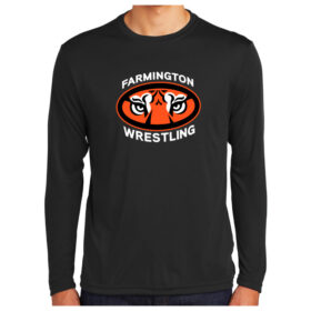Farmington Wrestling - Black Longsleeve Printed Performance Tee (ST350LS)