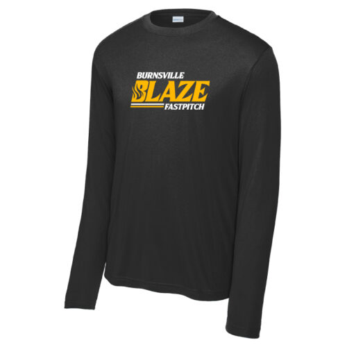Burnsville Fastpitch - Printed Black Longsleeve Performance Tee (ST350LS)
