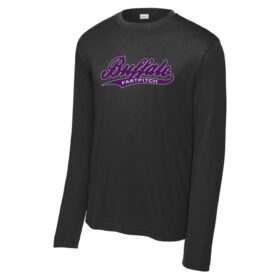 Buffalo Fastpitch - Black Longsleeve Printed Performance Tee (ST350LS)