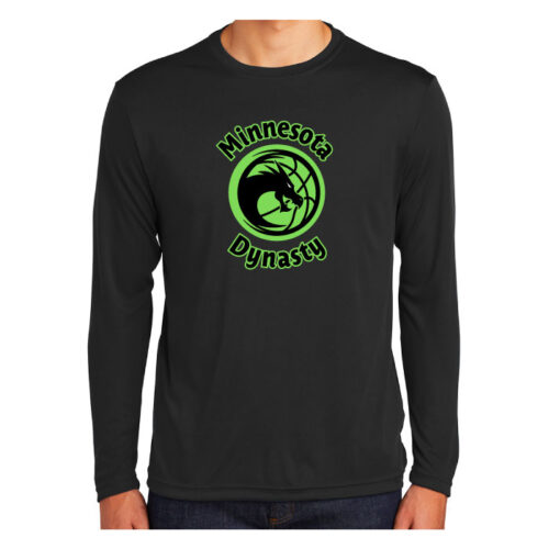 Minnesota Dynasty - Black Longsleeve Printed Performance Tee (ST350LS)