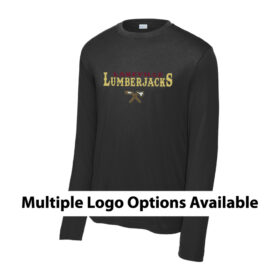 Lakeville Lumberjacks - Black Longsleeve Printed Performance Tee (ST350LS)