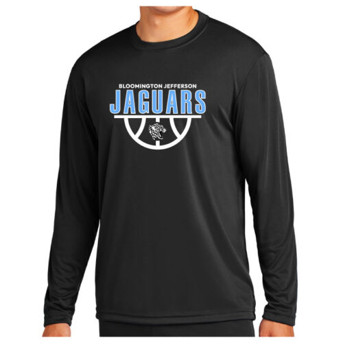 Jefferson Jaguars Basketball - Longsleeve Printed Performance Tee (ST350LS) - Image 2