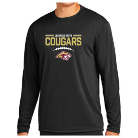 Lakeville South Football - Black Longsleeve Printed Performance Tee (ST350LS)