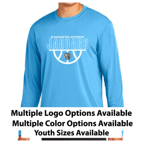 Jefferson Jaguars Basketball - Longsleeve Printed Performance Tee (ST350LS)