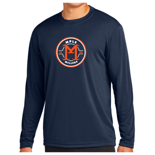 Minneapolis Millers Baseball - Longsleeve Printed Performance Tee (ST350LS) - Image 2
