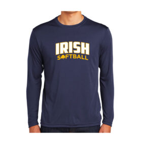 RHS Girls Softball - Navy Longsleeve Printed Performance Tee (ST350LS)