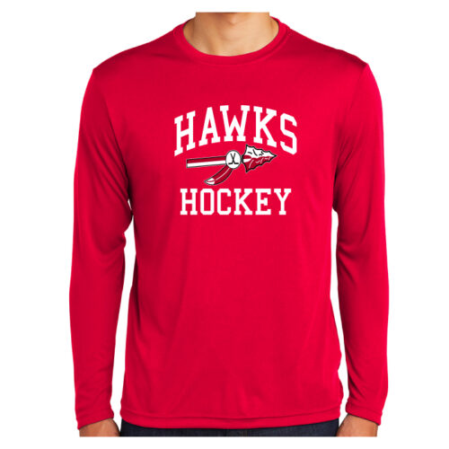 Blackhawk Hockey Association - Longsleeve Printed Performance Tee (ST350LS) - Image 2