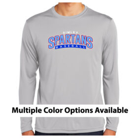 Simley Baseball- Longsleeve Printed Performance Tee (ST350LS)
