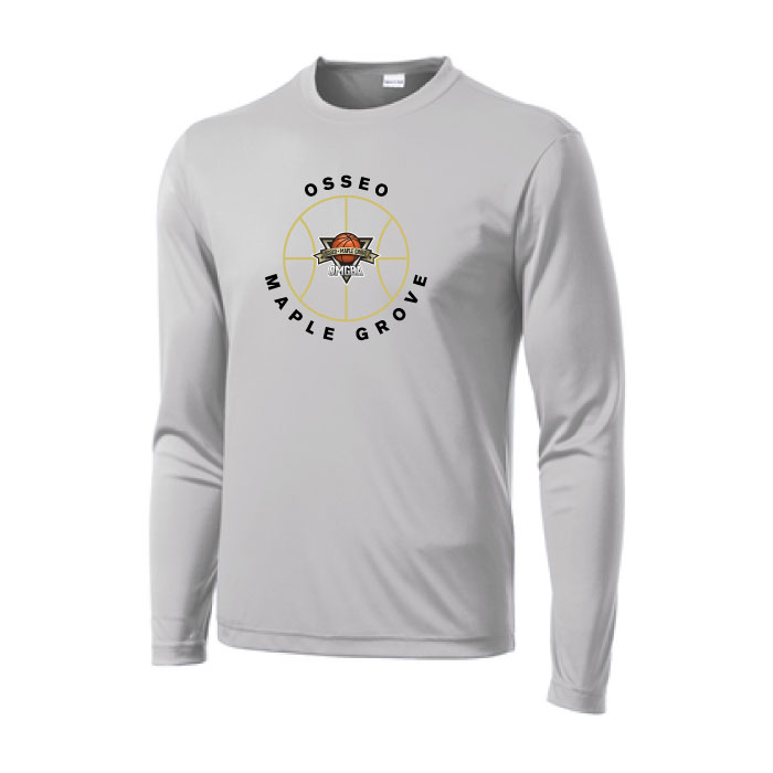 Osseo Maple Grove Basketball - Longsleeve Printed Performance Tee ...