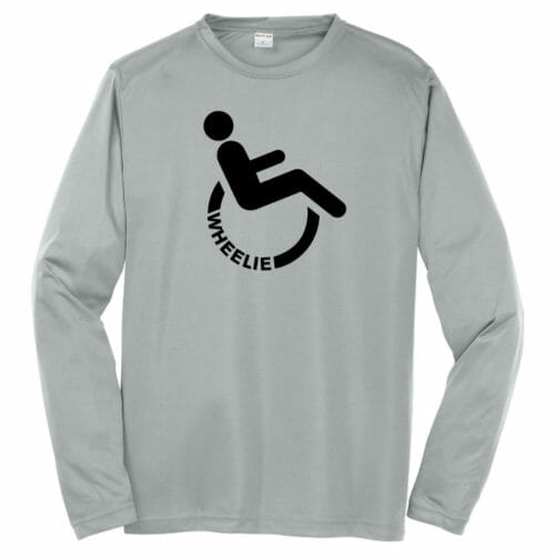Wheelie - Vinyl Longsleeve Performance Tee (ST350LS) - Image 2