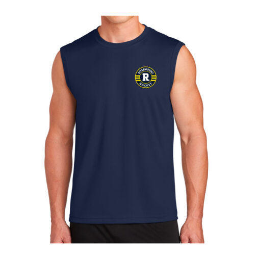 Rosemount High School Hockey - Navy Printed Sleeveless Performance Tee (ST352)
