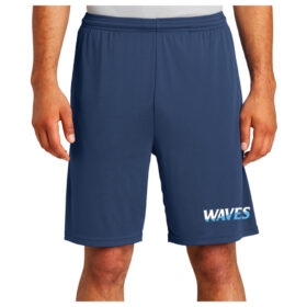 Waves Fastpitch - Navy Printed Shorts (ST355P)