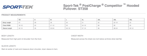 Minnetonka Monarchs - Silver Printed Sport-Tek ® PosiCharge ® Competitor ™ Hooded Pullover (ST358) - Image 2