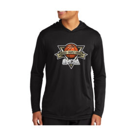 Osseo Maple Grove Basketball - Black Printed L/S Hood Tee (ST358)