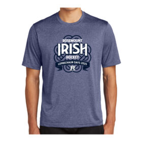 RAHA Leprechaun Days Parade - True Navy Heather Printed Performance Tee (ST360)