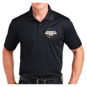 District 196 Department of Mathematics - Black Embroidered Men's Polo (ST650)