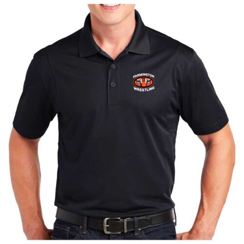 Farmington Wrestling - Black Embroidered Men's Polo (ST650)