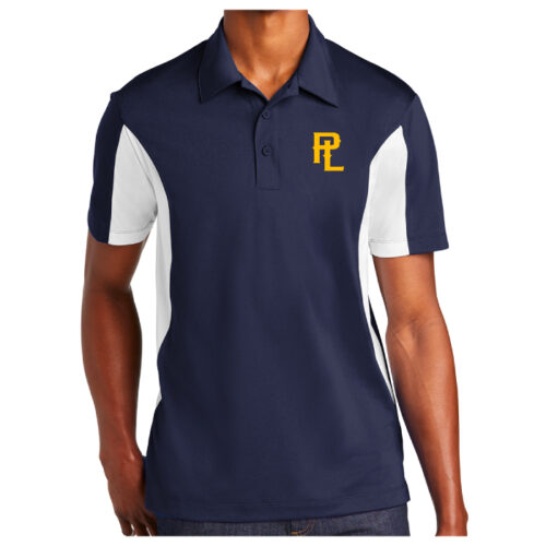 Prior Lake Baseball - Navy/White Embroidered Polo (ST655)