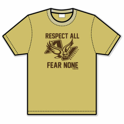 Apple Valley Baseball - Sublimated "Respect" Performance Tee (ST350) - Image 2