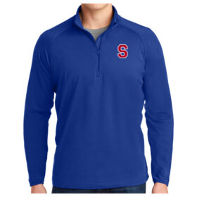 Simely Baseball - True Royal Embroidered 1/4 Zip Pullover (ST850)