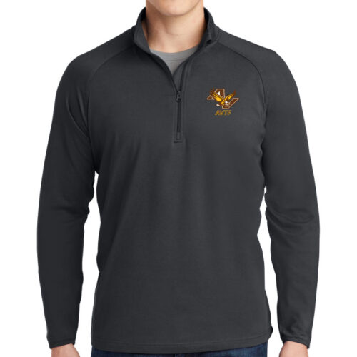 Apple Valley Track - Gray Embroidered 1/4 Zip Pullover (ST850)