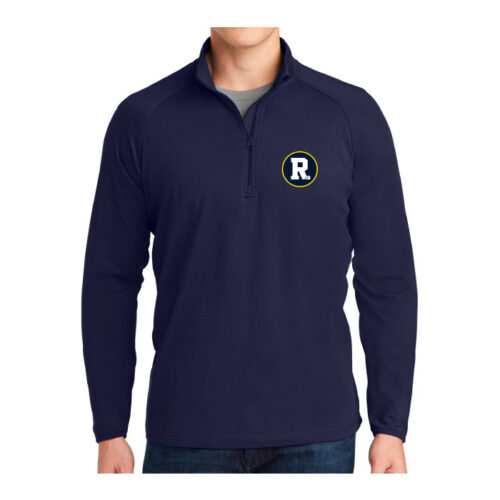 Rosemount High School Hockey - Navy Embroidered 1/4 Zip Pullover (ST850)