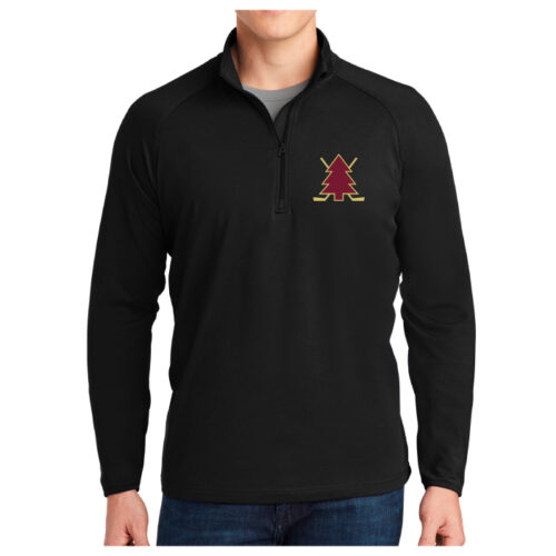 Lakeville Lumberjacks - Black Embroidered 1/4 Zip Pullover (ST850)