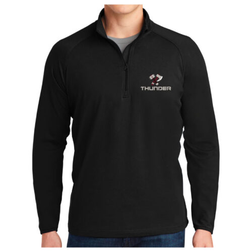 South Metro Thunder - Black Embroidered 1/4 Zip Pullover (ST850)