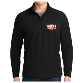 Farmington Volleyball - Black Embroidered 1/4 Zip Pullover (ST850)