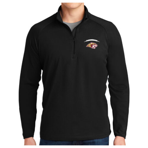 Lakeville South Football - Black Embroidered 1/4 Zip Pullover (ST850)