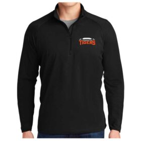 Farmington Football - Black Embroidered 1/4 Zip Pullover (ST850)