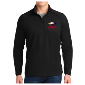 Red Wing Hockey - Black Embroidered 1/4 Zip Pullover (ST850)