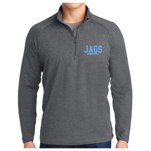 Jefferson Jaguars Basketball - Embroidered 1/4 Zip Pullover (ST850) - Image 2