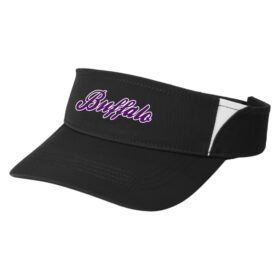 Buffalo Fastpitch - Black/White Embroidered Visor (STC13)