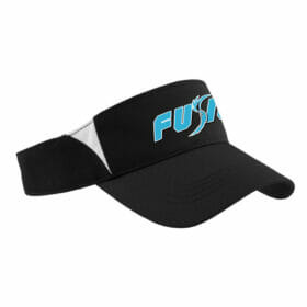 Fusion Fastpitch - Black/White Embroidered Visor (STC13)