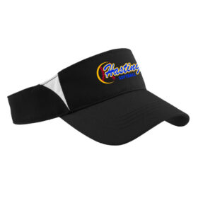 Hastings Raiders Softball - Black/White Embroidered Visor (STC13)