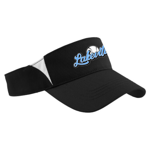 Lakeville Fastpitch - Black/White Embroidered Visor (STC13)