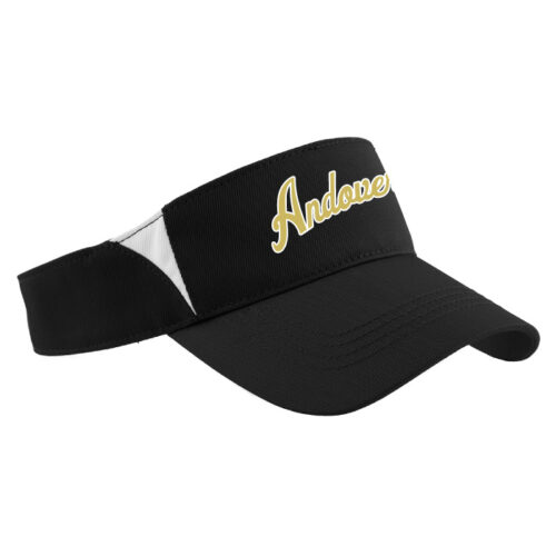 Andover Fastpitch - Black/White Embroidered Visor (STC13)