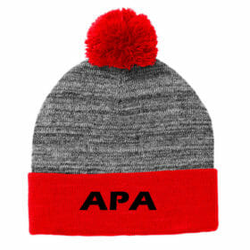 Archery Performance Academy - Red/Grey Embroidered Stocking Cap (STC41)