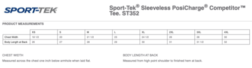 Rosemount High School Hockey - Navy Printed Sleeveless Performance Tee (ST352) - Image 2