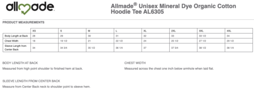 RHS English Department - Printed Allmade® Green Unisex Organic Cotton Hoodie Tee (AL6305) - Image 2