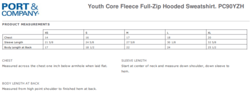 St. Joseph School - Embroidered Full-Zip Fleece Hoodie (PC90ZH) - Image 4