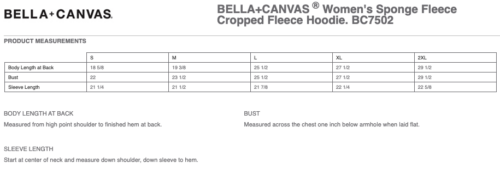 Crossfit Templar - Embroidered Women’s Sponge Fleece Cropped Fleece Hoodie (BC7502) - Image 4