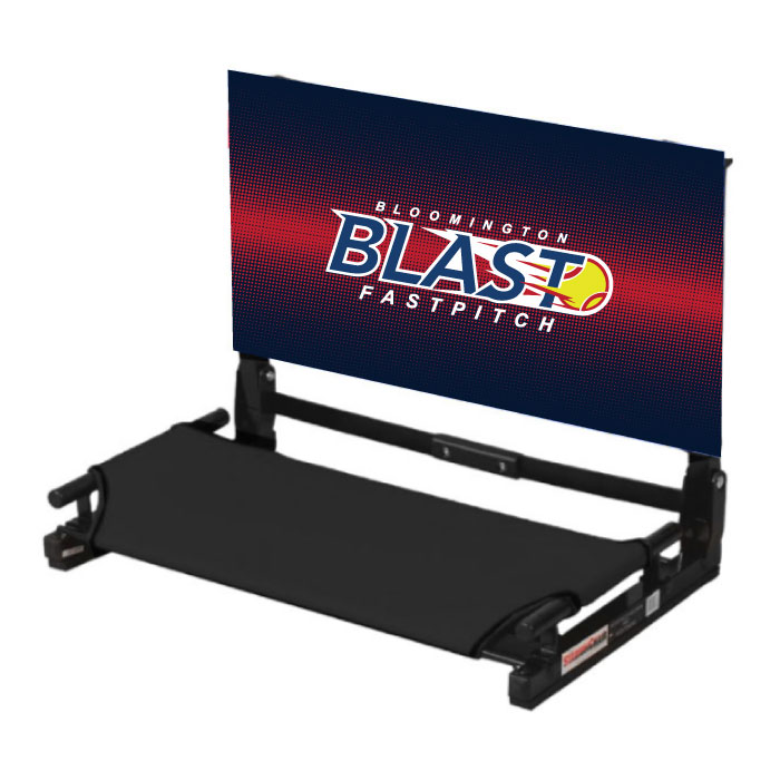 Bloomington Blast Fastpitch FullDye Stadium Seat Custom Apparel Inc.