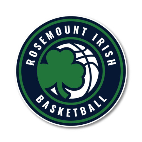 Rosemount Travel Basketball - Vinyl Sticker