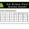 CA Stock Baseball Pants - White with Navy Piping and Belt Loops - Image 2