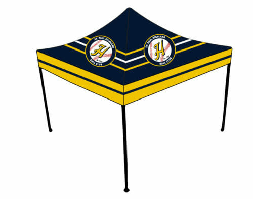 Highland Baseball - Full-Dye 10x10 Tent Canopy