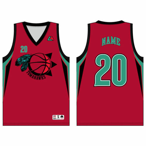 CA Gear - "Tomahawks" Full-Dye Basketball Jersey - Image 2